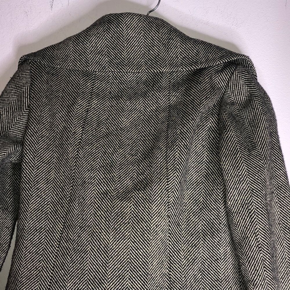 Tulle black and white striped pea coat - Picture 5 of 7